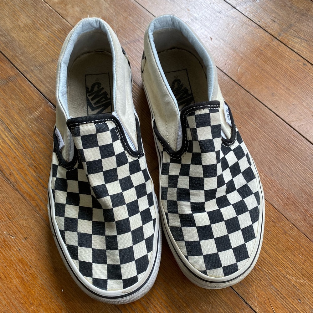 Classic Black Checkered Vans